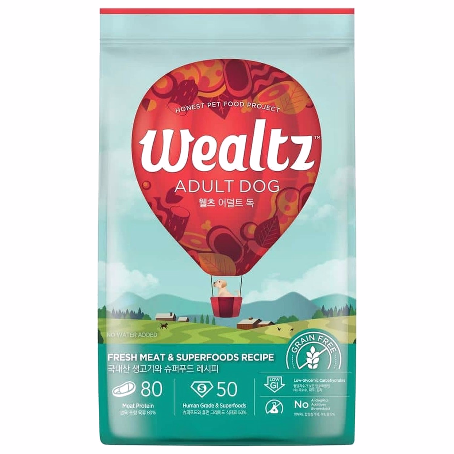 Wealtz 狗乾糧 - 成犬配方 - 無穀物鮮雞肉 & 超級食譜
