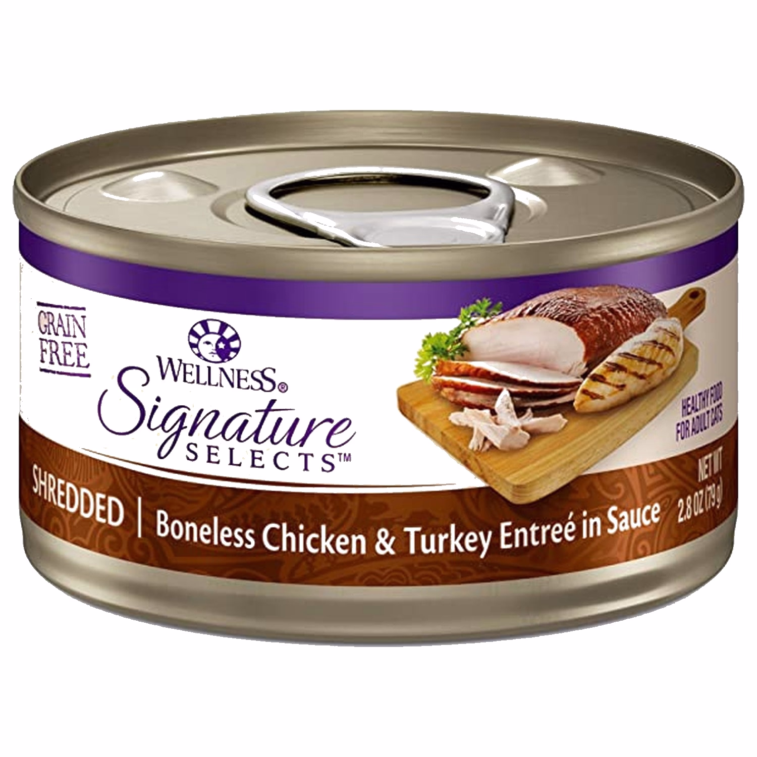 Wellness Cat Can - Signature Selects Grain Free - Shredded Boneless Chicken & Turkey