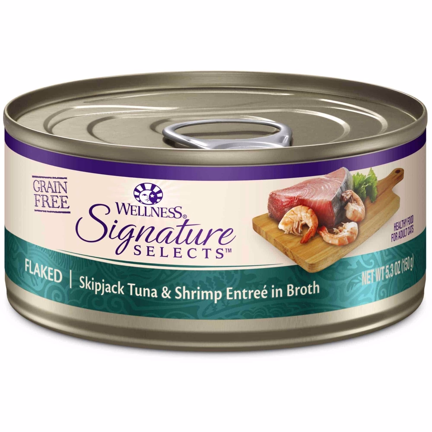 Wellness Signature Selects 無穀物貓濕糧 - 鰹魚及吞拿魚塊伴鮮味海蝦