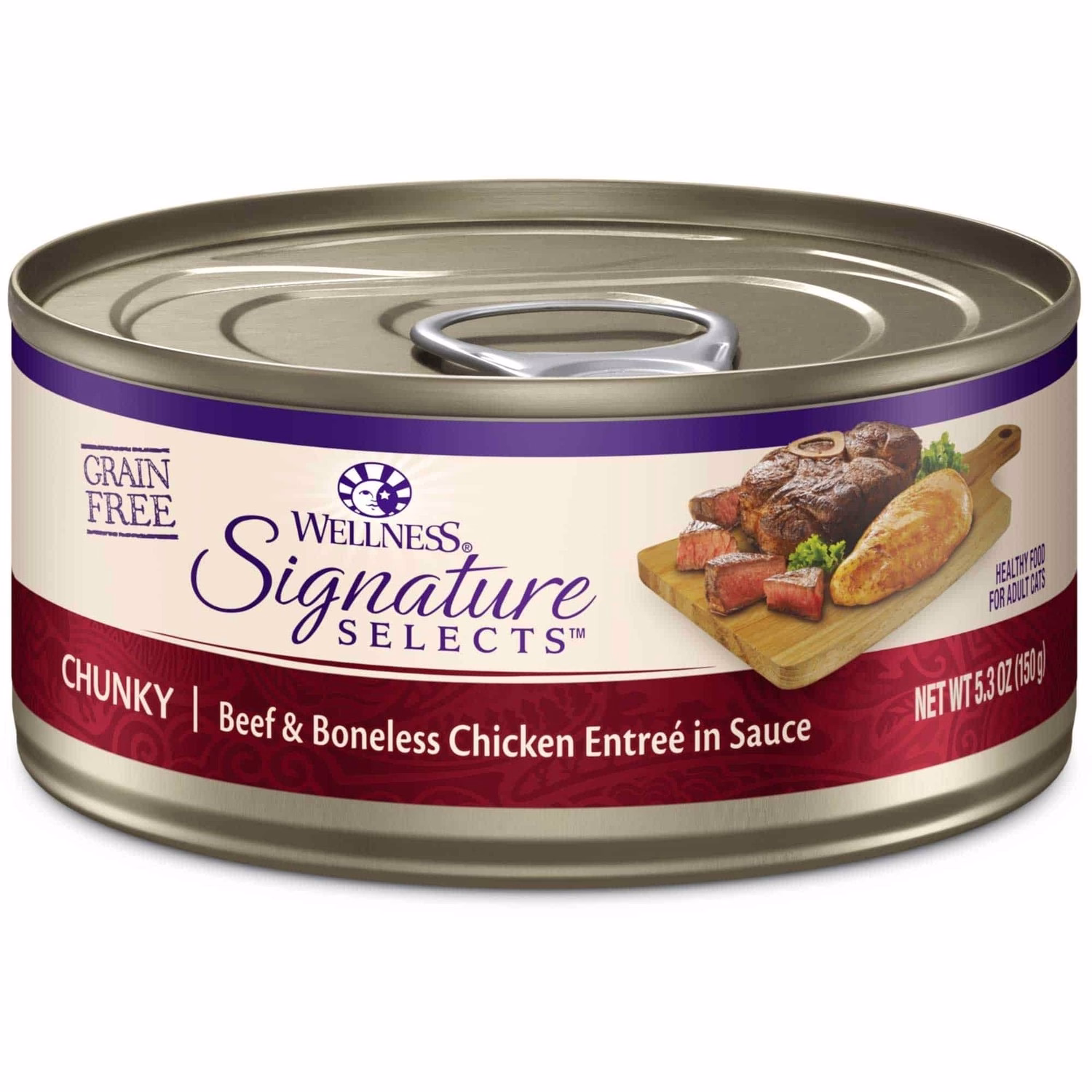 Wellness Signature Selects 無穀物貓濕糧 - 醬汁牛排配去骨雞肉