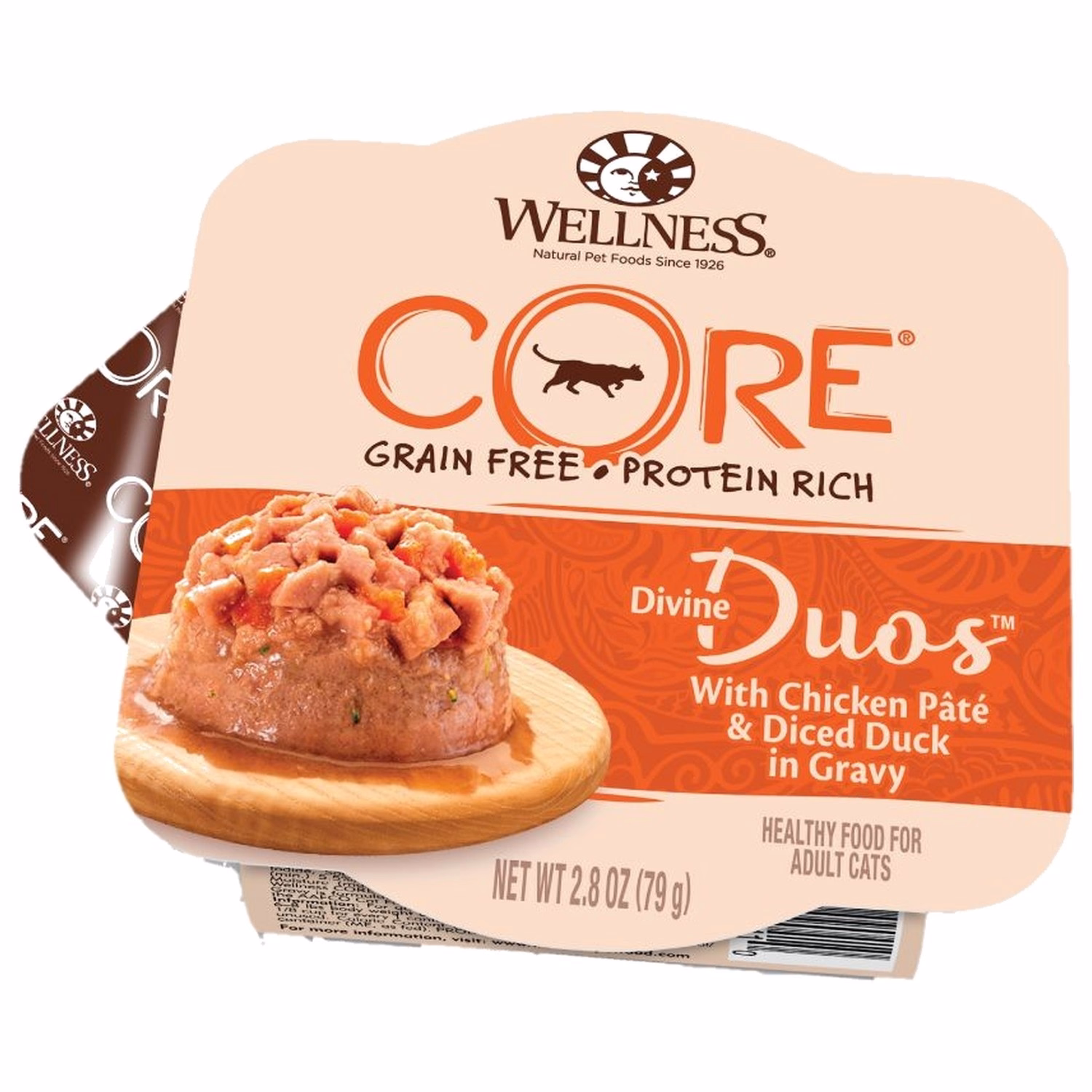 Wellness Cat Wet Food - Divine Duos Chicken Pate & Diced Duck 2.8oz
