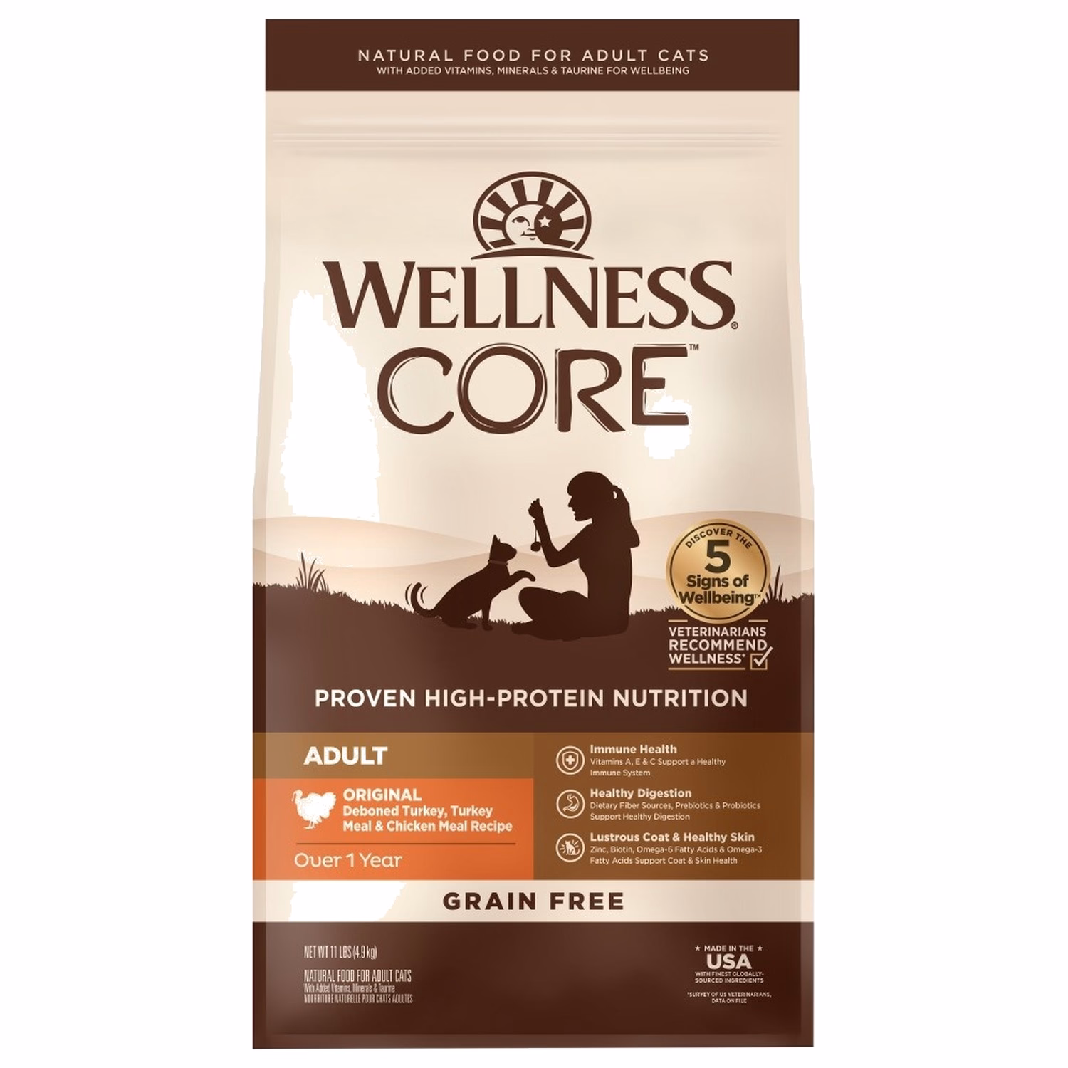 Wellness 貓乾糧 - CORE 無穀物 - 火雞肉拼雞肉配方
