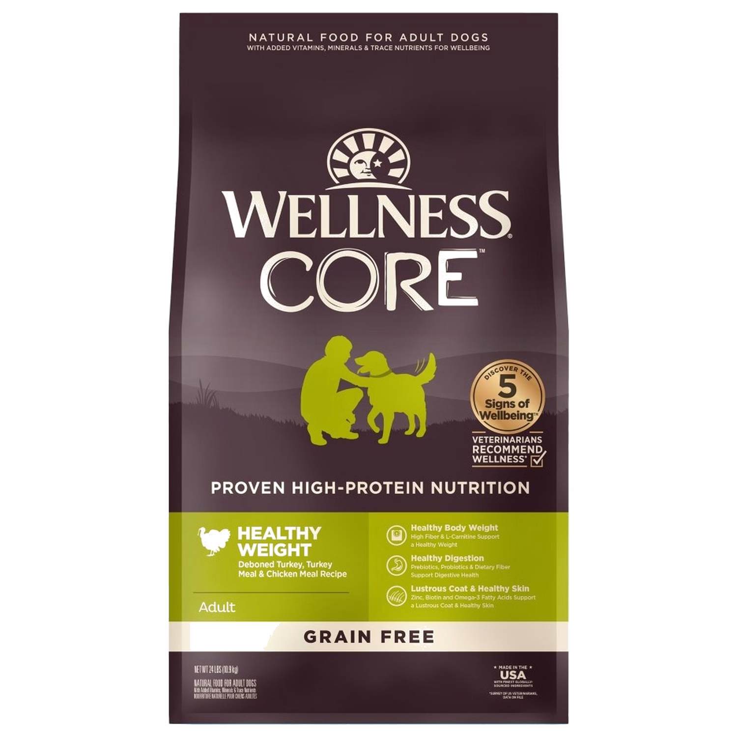 Wellness CORE Grain Free Dog Food - Healthy Weight