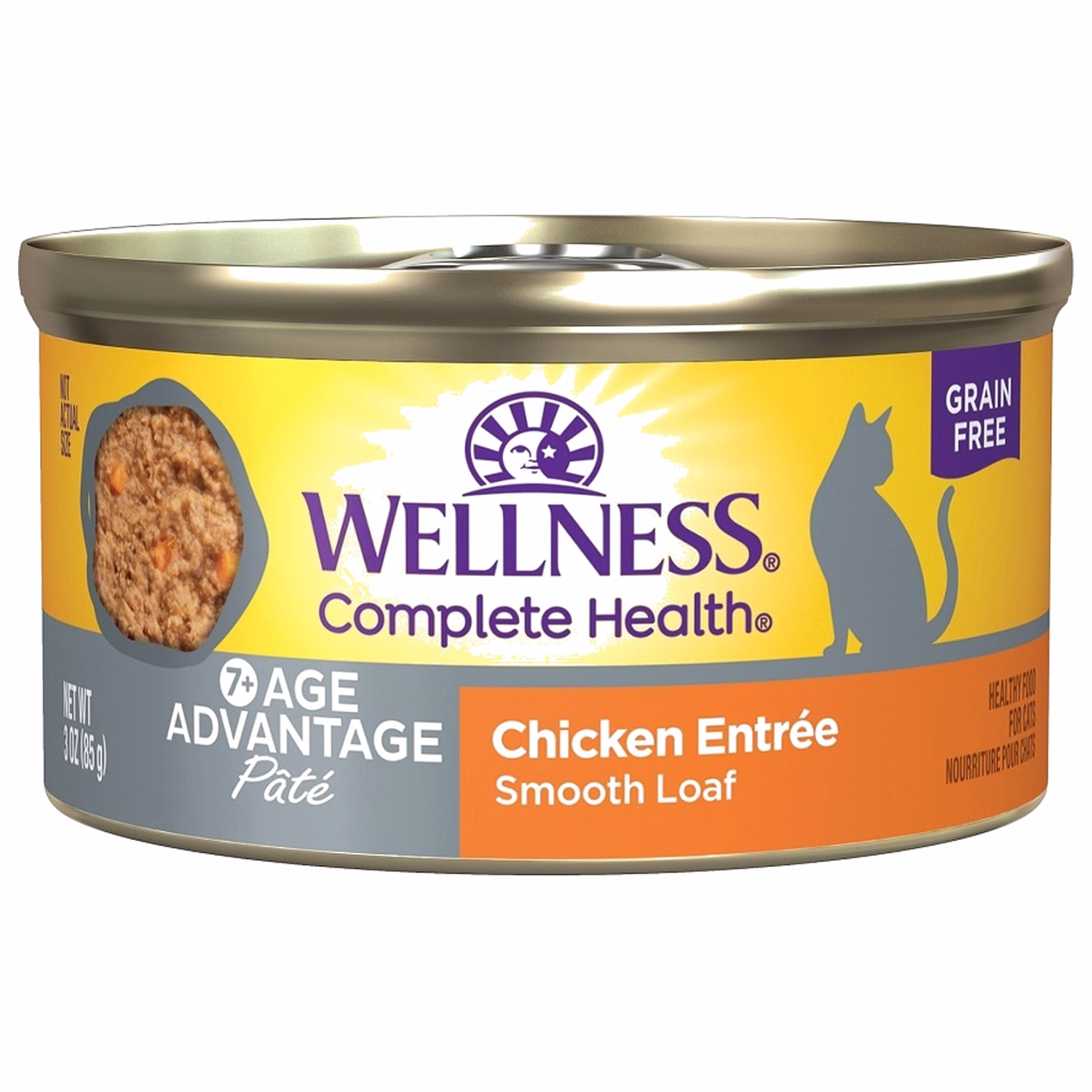 Wellness Complete 天然無穀物老貓罐頭 - 護養雞肉配方 3oz