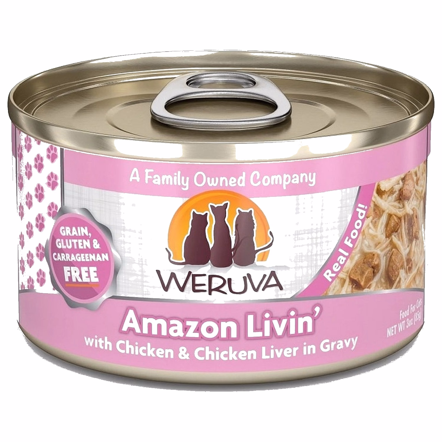 WERUVA 異國風情系列無穀貓糧罐頭 - 大塊雞柳、雞肝、美味肉汁