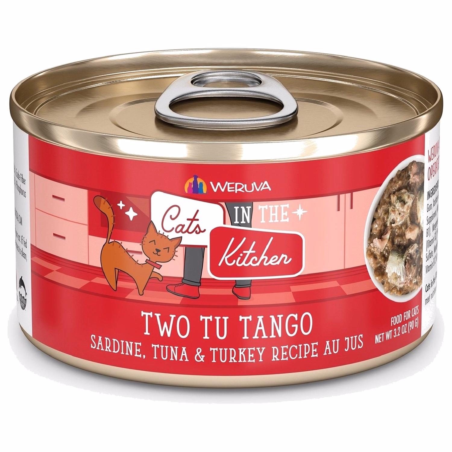 Weruva Cat Can - Cats in the Kitchen - Two Tu Tango - Sardine Tuna & Turkey