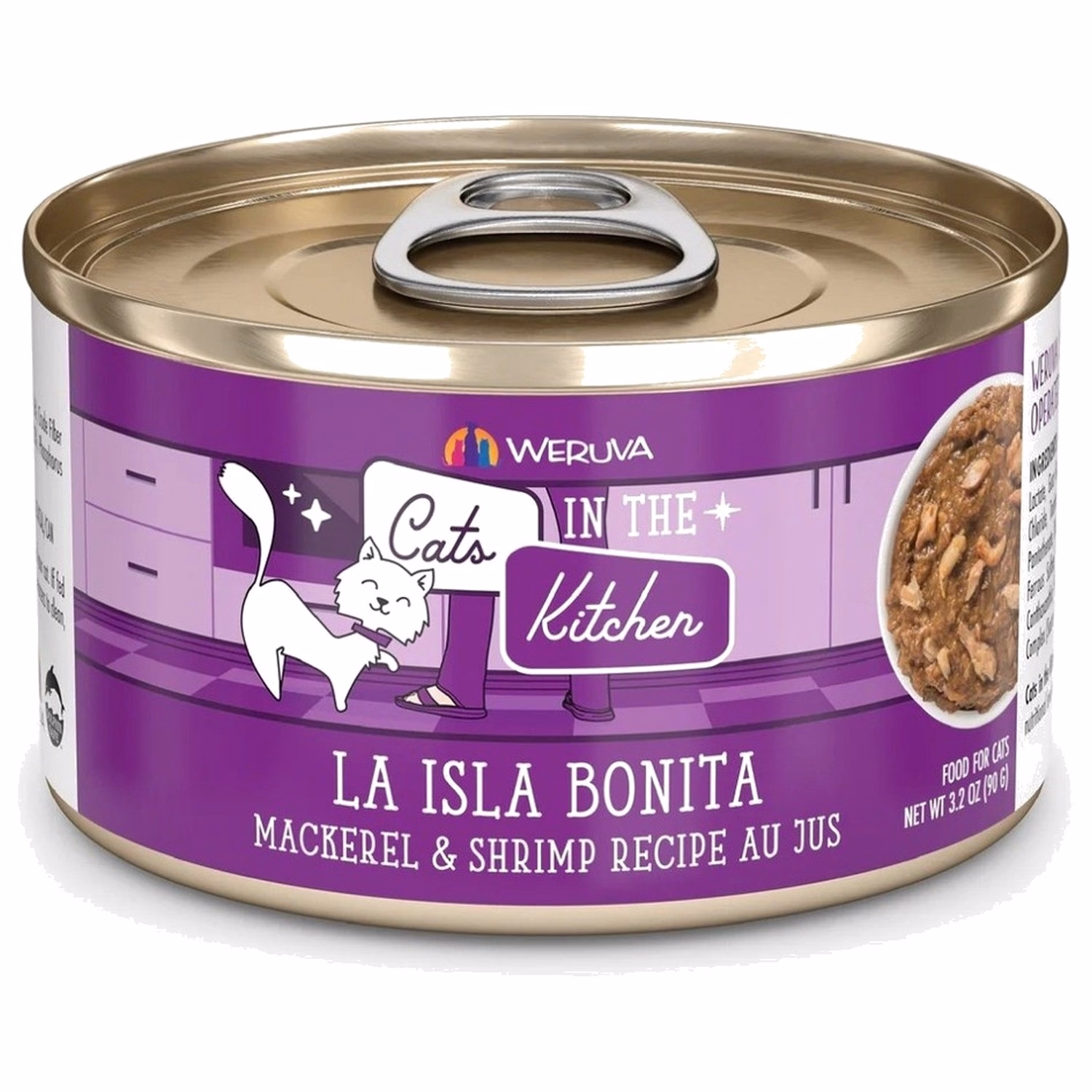 Weruva Cat Can - Cats in the Kitchen - La Isla Bonita - Mackerel & Shrimp