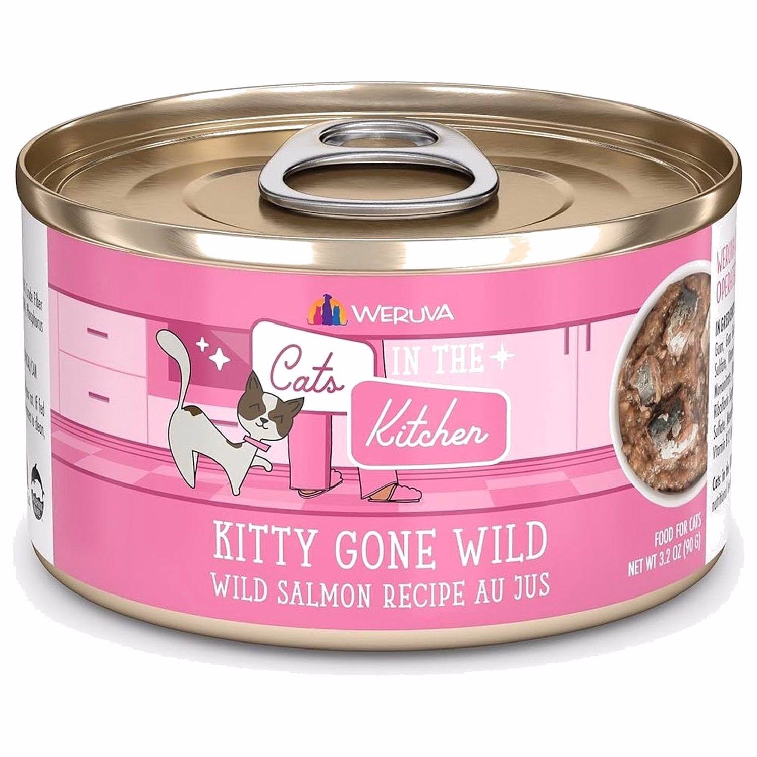 Weruva Cat Can - Cats in the Kitchen - Kitty Gone Wild - Salmon