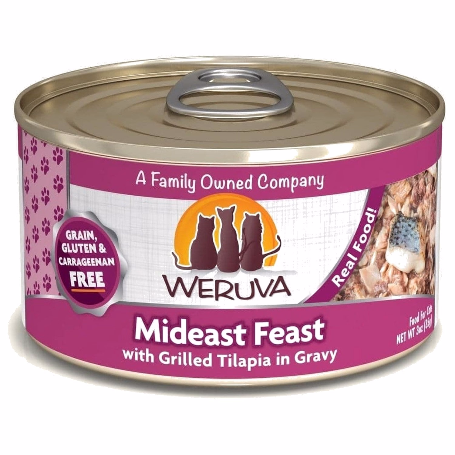 Weruva Cat Can - Mideast Feast - Grilled Tilapia in Gravy
