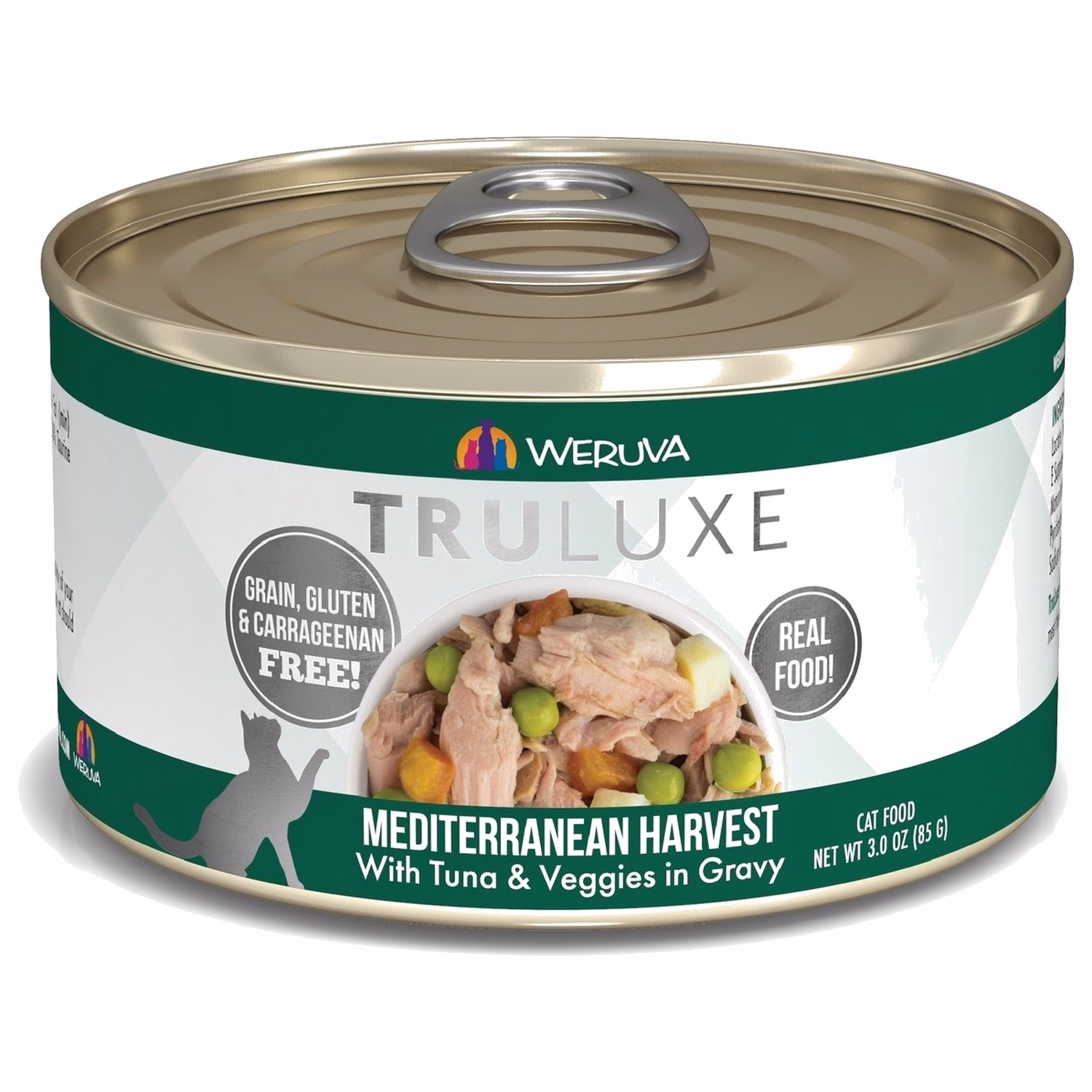 WERUVA TRULUXE Cat Can - Mediterranean Harvest - Tuna & Veggies in Gravy