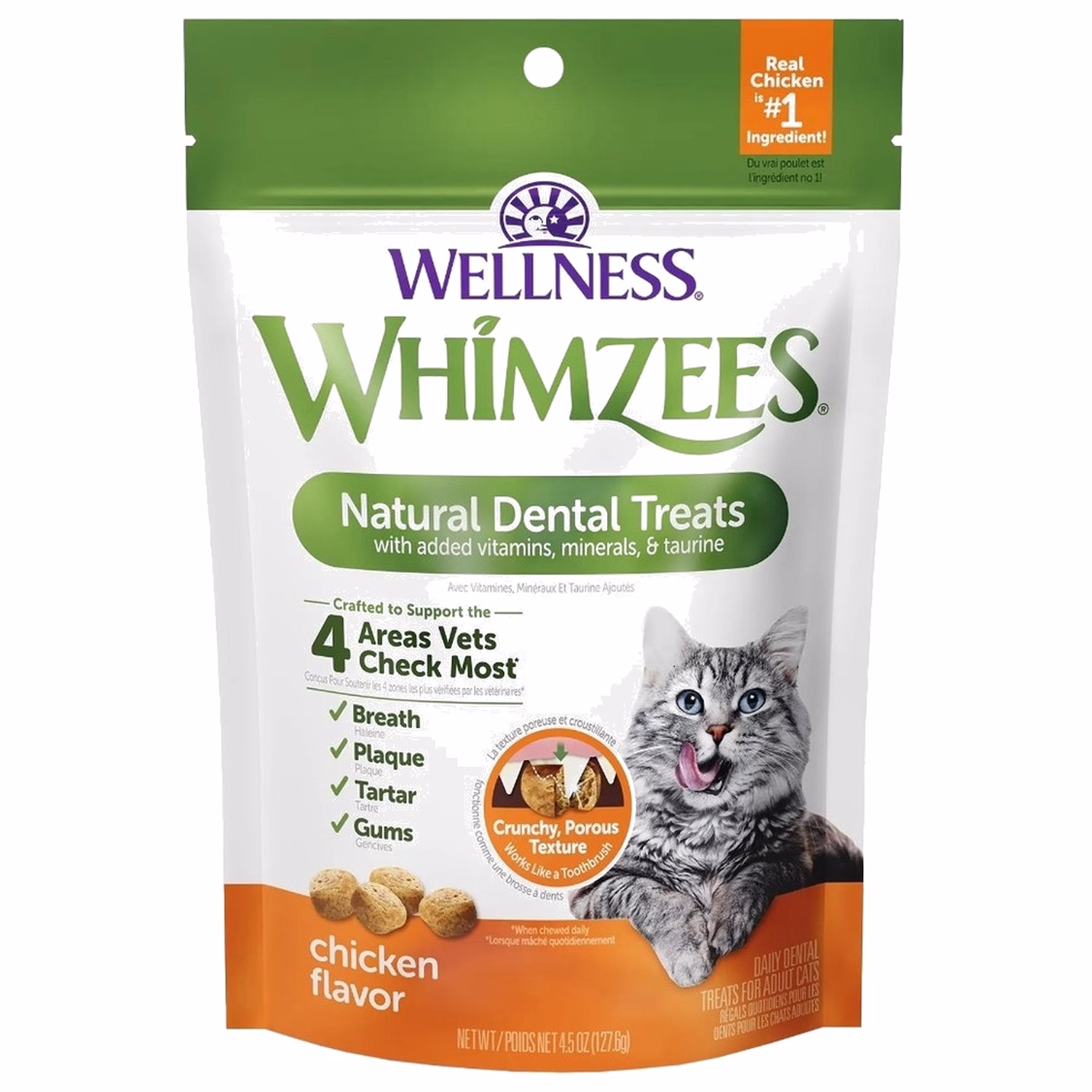 Whimzees Cat Dental Treat - Chicken 2oz - EXP 07-10-2026