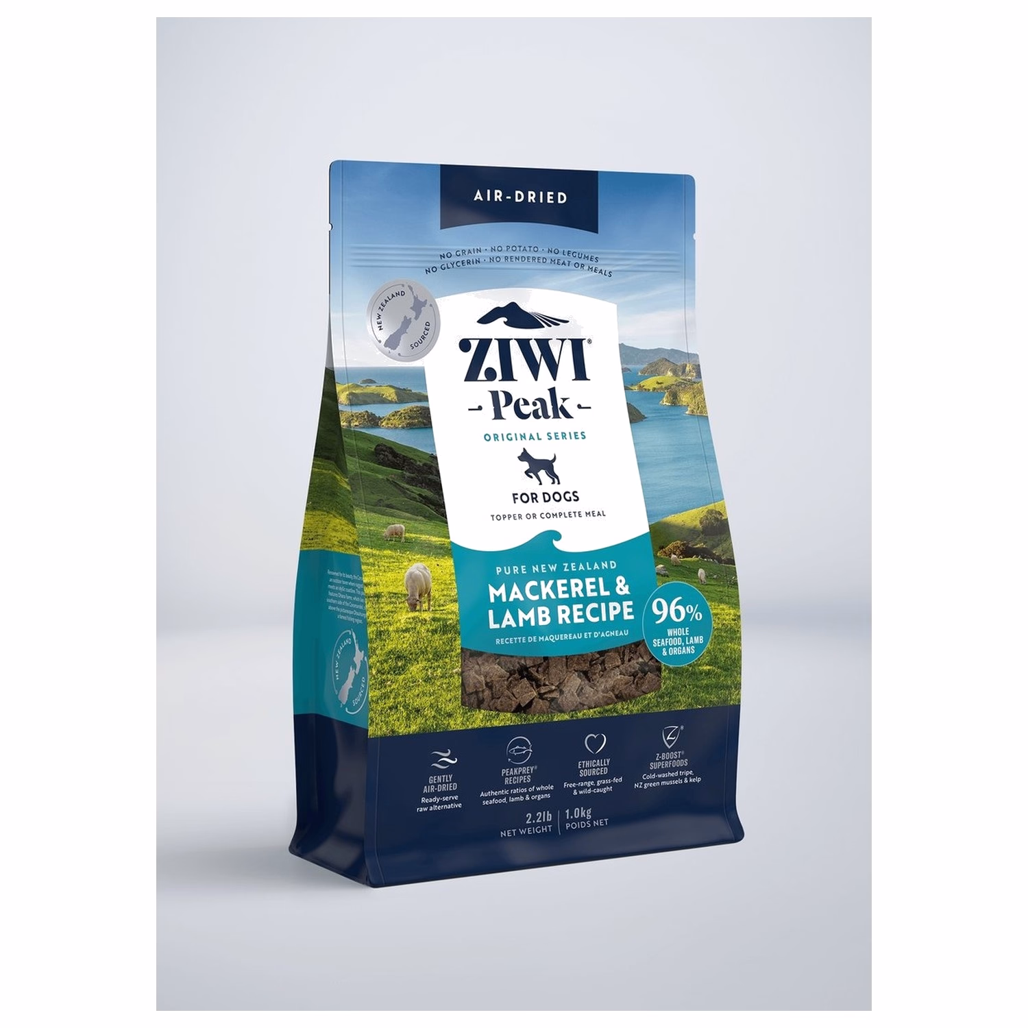 Ziwipeak Dog Food - Air Dried - Grain Free Mackerel & Lamb Recipe