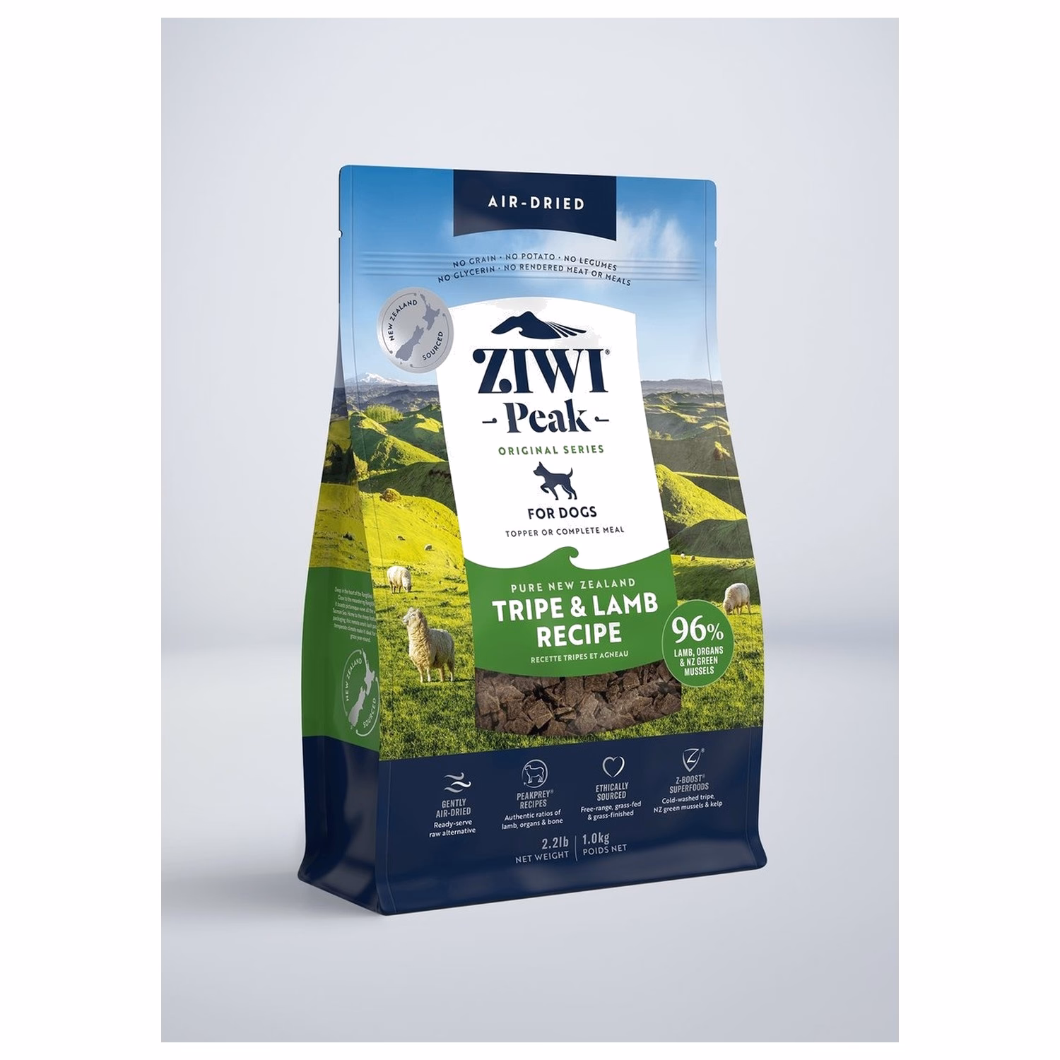 Ziwipeak Dog Food - Air Dried - Grain Free Tripe & Lamb Recipe