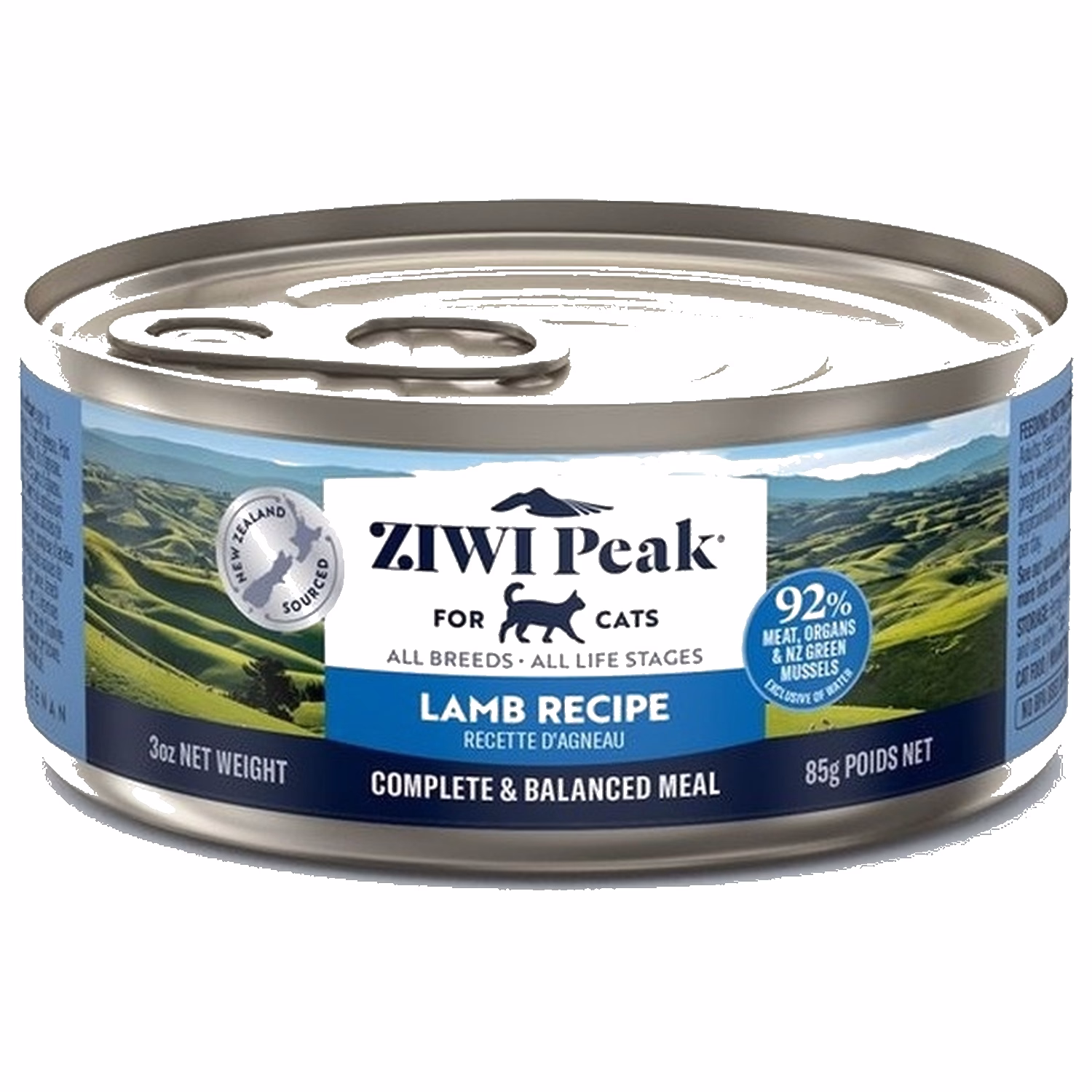 Ziwipeak新西蘭巔峰貓罐頭 - 無穀物羊肉配方