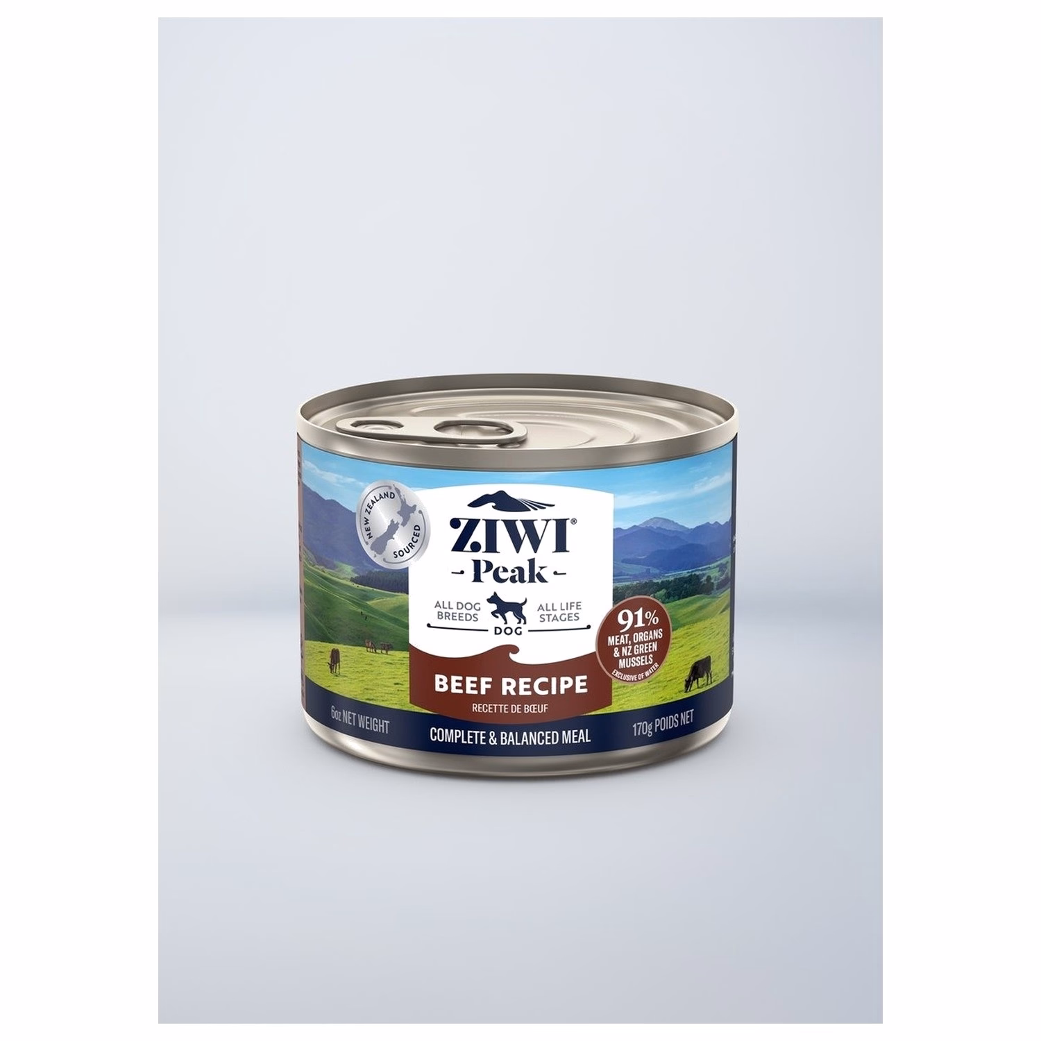 Ziwipeak Dog Can Food - Grain Free Beef 170g