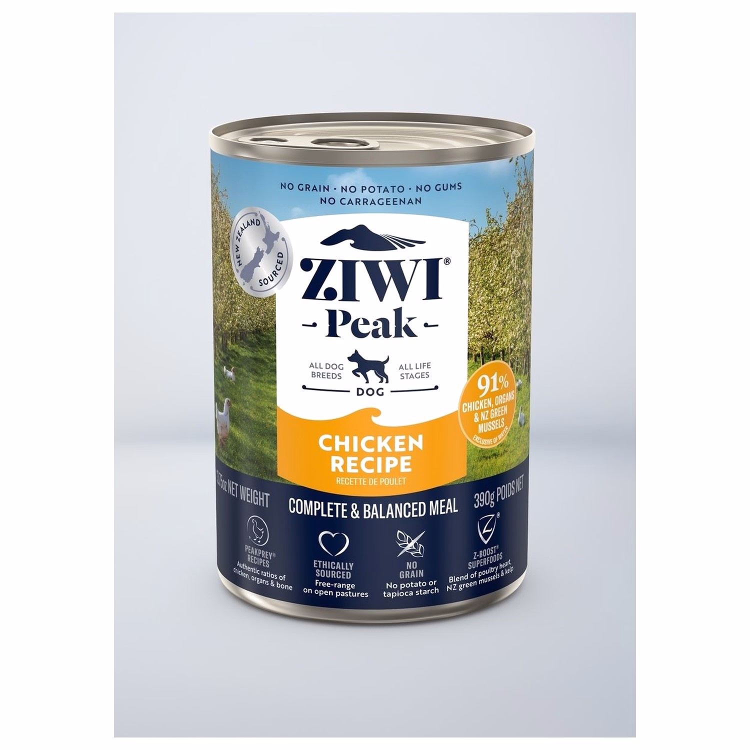 Ziwipeak Dog Can Food - Grain Free Chicken 390g
