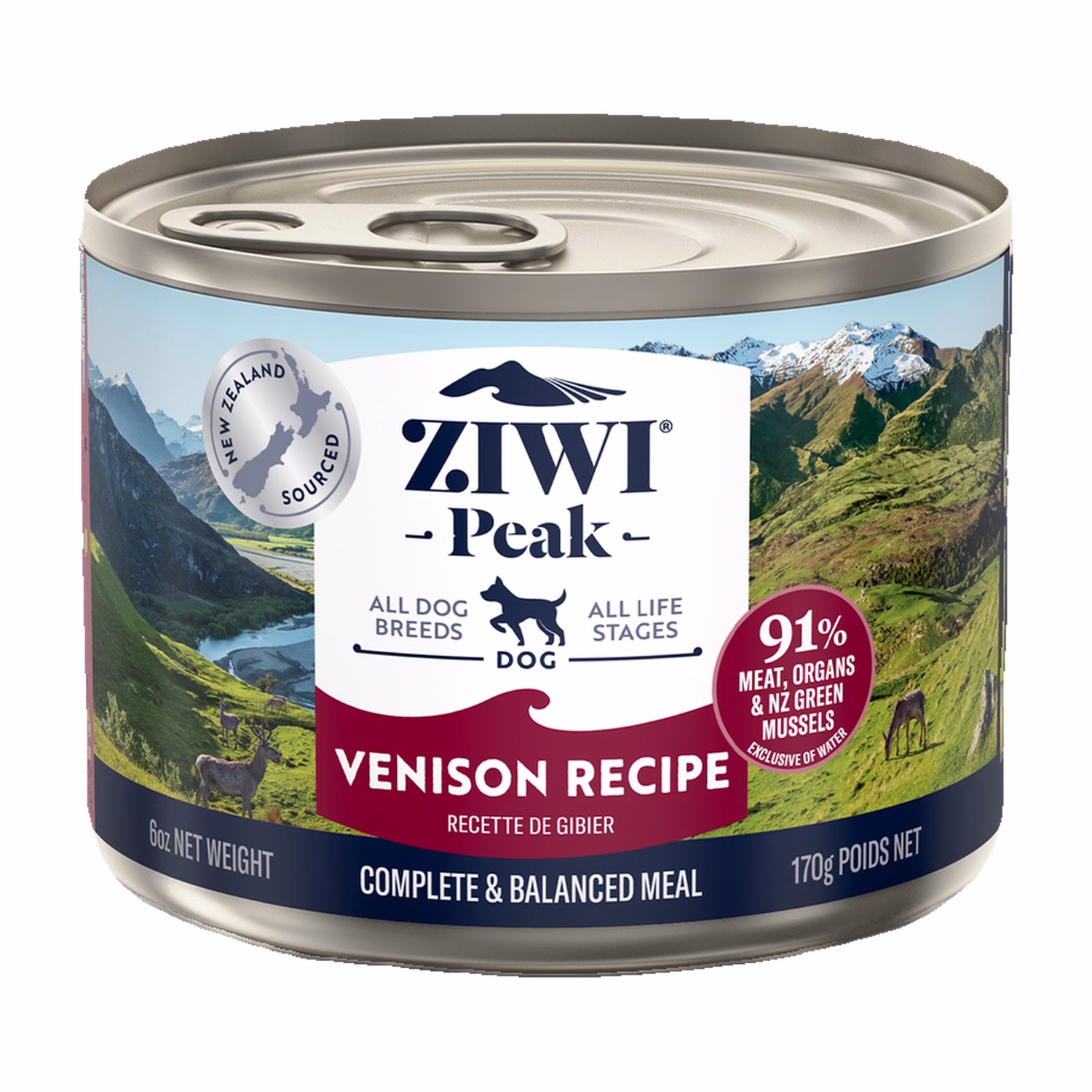Ziwipeak Dog Can Food - Grain Free Venison