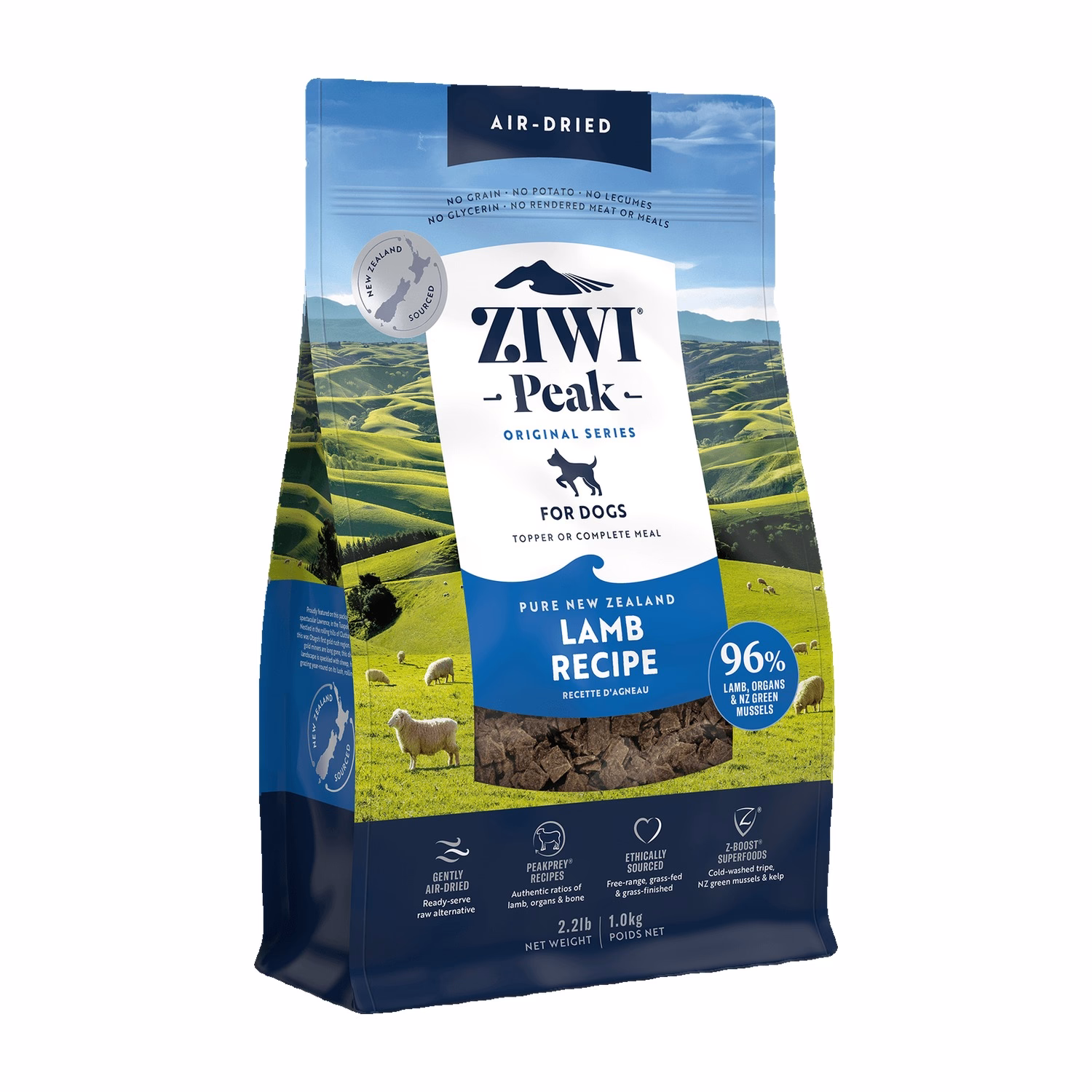 Ziwipeak Dog Food - Air Dried - Grain Free Lamb Recipe