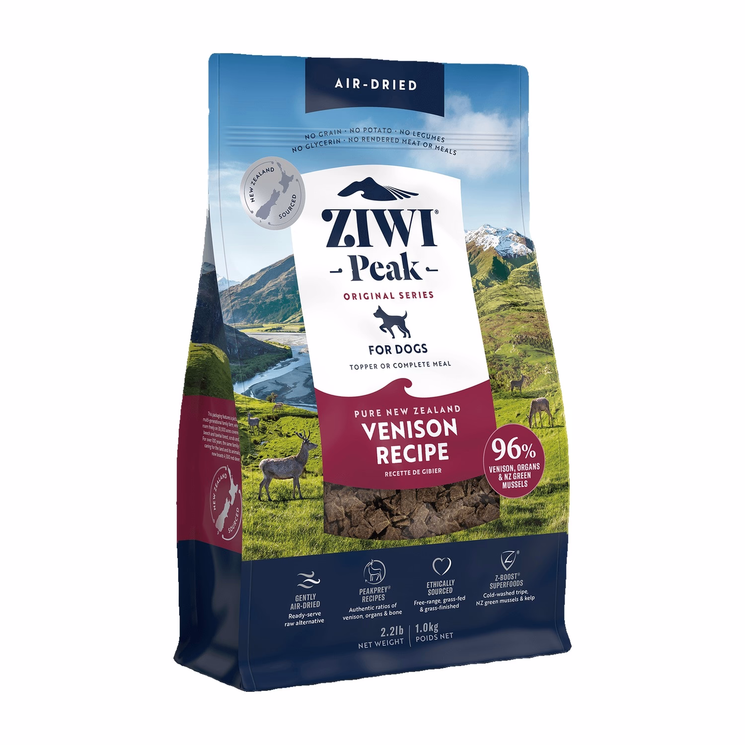 Ziwipeak Dog Food - Air Dried - Grain Free Venison Recipe