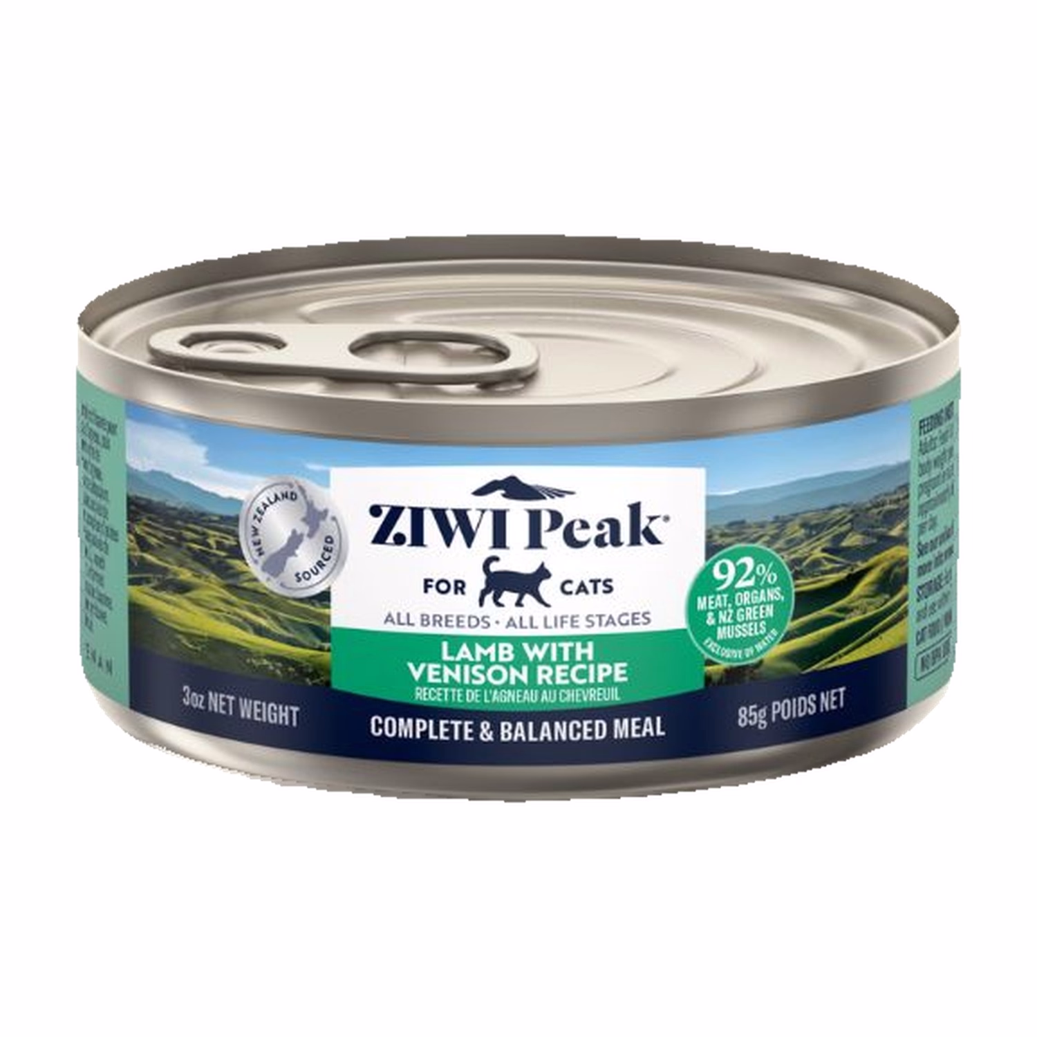 Ziwipeak新西蘭巔峰貓罐頭 - 無穀物羊肉配鹿肉配方