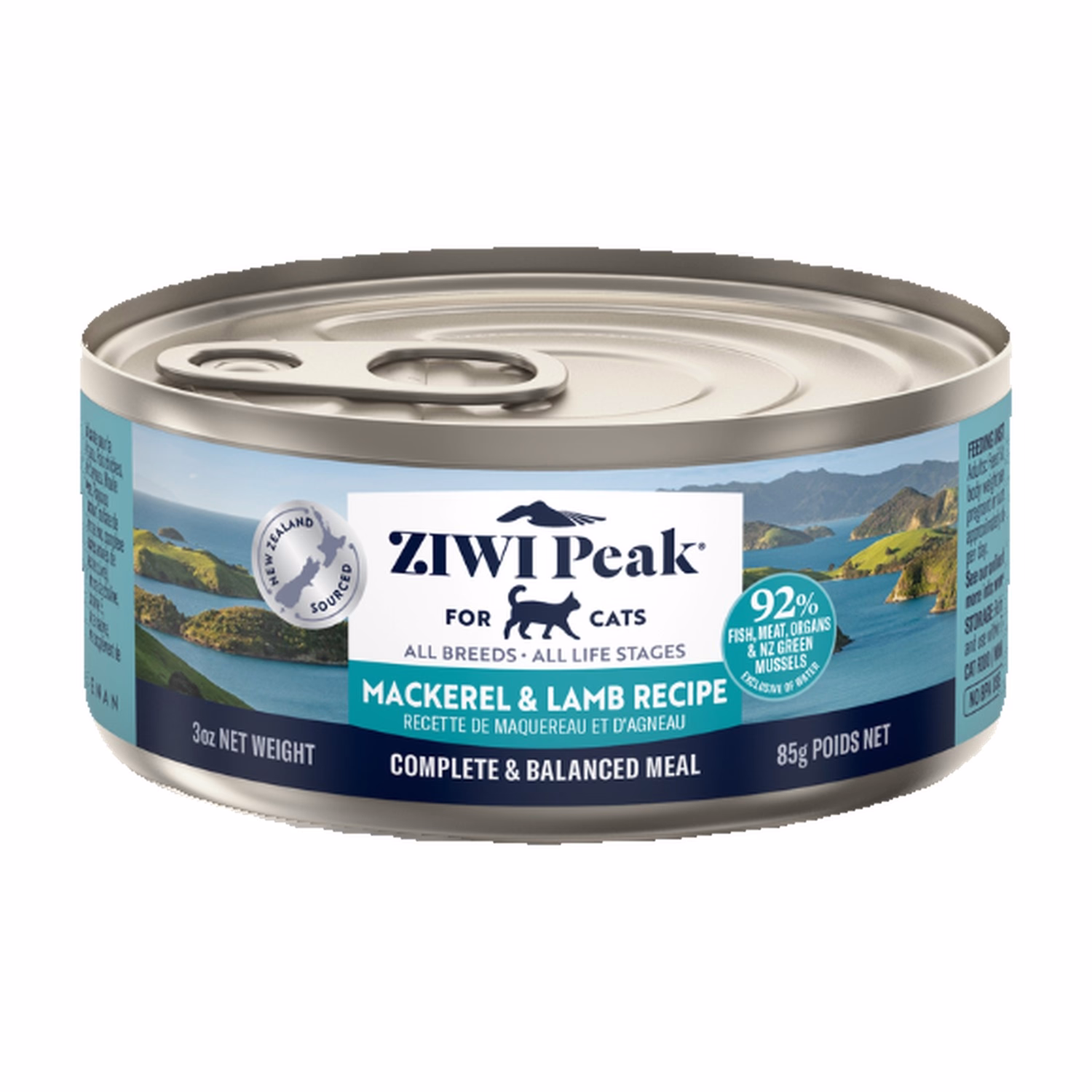 Ziwipeak Cat Can Food - Grain Free Mackerel & Lamb