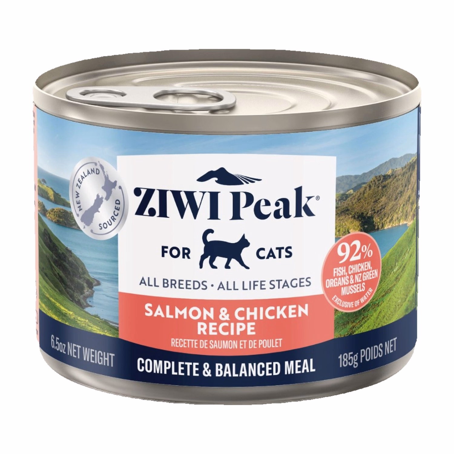 Ziwipeak新西蘭巔峰貓罐頭 - 無穀物三文魚及雞肉配方