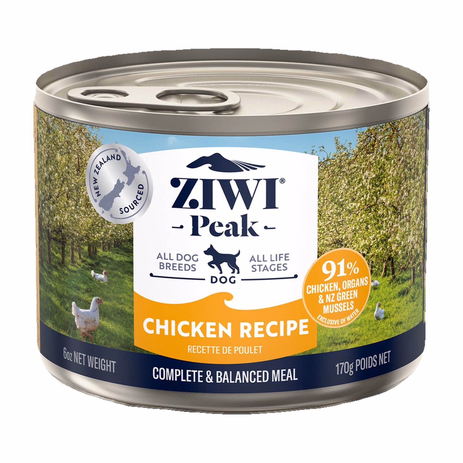 Ziwipeak Dog Can Food - Grain Free Chicken 170g