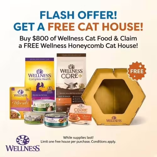 Promo: Free Wellness Honeycomb Cat House