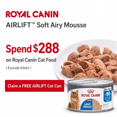 Royal Canin Free AIRLIFT Cat Can - Spend $288 Royal Canin Cat Food (Exclude Kitten) (EN)
