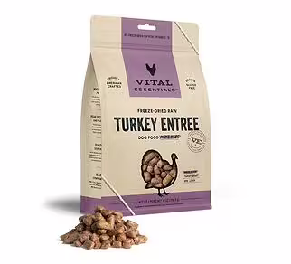 Vital Essentials Dog Food - Freeze-Dried Mini Nibs - Turkey 5.5oz