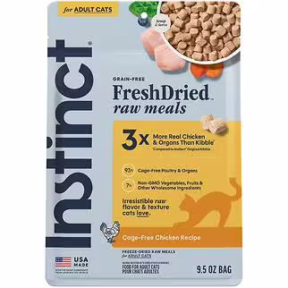 Nature's Variety Instinct Cat Food - Raw Meals Freeze-Dried - Cage-Free Chicken 9.5oz