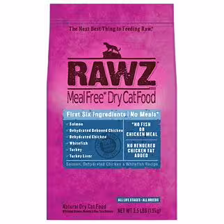 Rawz Meal Free Cat Food - Salmon & Dehydrated Chicken & Whitefish