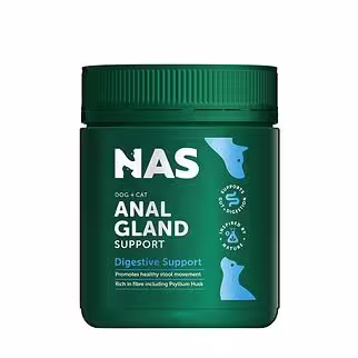 Natural Animal Solutions (NAS) Anal Gland Support (Promotes healthy stool movement) for Dogs & Cats 120g