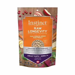 Nature's Variety Instinct Senior Cat Food - Raw Longevity 7+ Freeze-Dried Beef 9.5oz
