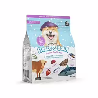 Loveabowl囍碗狗糧 - 心郁郁凍乾主食糧系列 - 無穀物牛肉雙魚海鮮配方