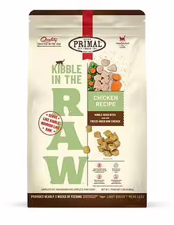Primal 貓糧 - Kibble In The Raw - 脫水凍乾雞肉配方 1.5lb