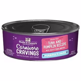 Stella & Chewys Cat Can Food - Carnivore Cravings - Tuna & Pumpkin Pate