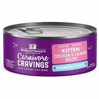 Stella & Chewys Kitten Can Food - Carnivore Cravings - Chicken & Salmon Pate
