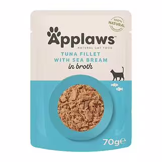 Applaws 愛普士貓濕糧 - 天然系列 - 吞拿魚鯛魚 70g