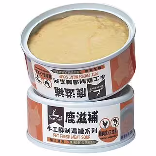 dear deer 鹿滋補寵物鮮食湯罐 - 雞肉泥+三文魚 (貓犬適用) 100g