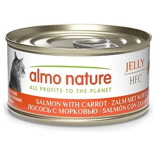 Almo Nature 貓濕糧 - 啫喱系列 - 三文魚胡蘿蔔 70g