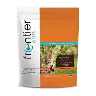 Frontier Pets Cat Food - Freeze Dried Raw Free Range Beef