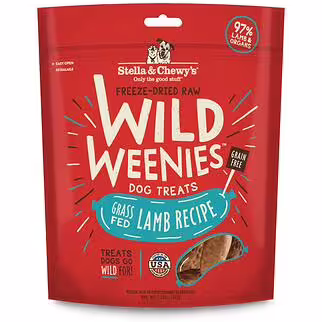 Stella & Chewys Dog Treat - Wild Weenies - Freeze Dried Grass Fed Lamb 3.25oz
