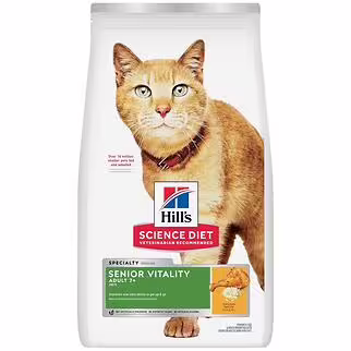 Hills Science Diet Cat Food - Senior Vitality Adult 7+