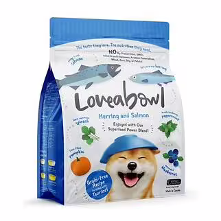 Loveabowl囍碗 無穀物全犬糧 - 希靈魚三文魚海洋配方 10kg - EXP 13-11-2026