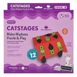 Petstages Cat Toy - Melon Madness Puzzle & Play