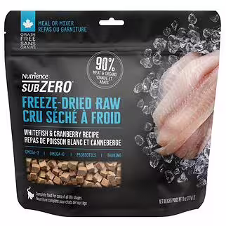 Nutrience Subzero 凍乾脫水貓糧 – 白魚配蔓越莓
