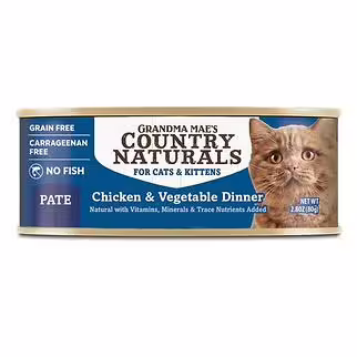 Country Naturals Cat Canned Food - Grain Free Chicken & Vegetable Pate 2.8oz