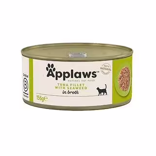 Applaws 愛普士貓罐頭 - 吞拿魚柳海澡 156g