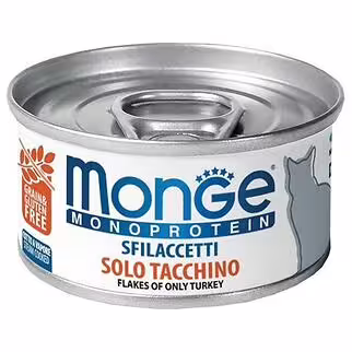 MONGE 貓罐頭 - MonoProtein系列 - 火雞片 80g
